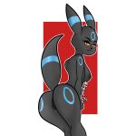  absurd_res anthro black_body black_fur eeveelution female feral fur generation_2_pokemon genitals hi_res irgramfox mammal nintendo pokemon pokemon_(species) solo umbreon 