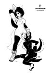  anthro big_breasts black_and_white black_body black_eyebrows black_eyelashes black_eyes black_fur black_nose bodily_fluids breasts butt canid canine canis clothed clothing clothing_lift cosplay cunnilingus domestic_dog dominant dominant_female duo eyebrows female female/female final_fantasy fur genital_fluids genitals hair hi_res line_art long_hair mammal monochrome nipples nordic_sled_dog nude oral pussy pussy_juice samoyed sex shirt shirt_lift simple_background spitz spoogie_(spoogiehowl) spoogiehowl square_enix topwear undressing vaginal white_body white_fur wolf 