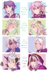  4boys 4girls ahoge blonde_hair blue_eyes braid epsilonnn eyepatch father_and_daughter fire_emblem fire_emblem_fates grey_eyes hairband highres keaton_(fire_emblem) laslow_(fire_emblem) low_twin_braids multiple_boys multiple_girls niles_(fire_emblem) nina_(fire_emblem) odin_(fire_emblem) ophelia_(fire_emblem) parted_bangs soleil_(fire_emblem) twin_braids velouria_(fire_emblem) white_hair 