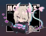  1990s_(style) 1girl black_bodysuit bob_cut bodysuit breasts commission detached_horns gradient_hair gradient_horns hair_intakes headphones highres hip_vent holographic_horns horns huge_breasts indie_virtual_youtuber kaname_uroko large_breasts looking_at_viewer medium_hair motherv3 multicolored_eyes multicolored_hair multicolored_horns neon_trim pink_horns purple_horns retro_artstyle skeb_commission smile solo tail tail_through_clothes two-tone_eyes virtual_youtuber window_(computing) 