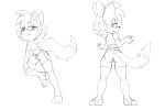  anthro archie_comics bottomless butt canid canine clothed clothing crotch_tuft female fiona_fox fours_(artist) fox genitals hand_behind_head hi_res legwear looking_at_viewer looking_back mammal pussy sega shirt sketch solo sonic_the_hedgehog_(archie) sonic_the_hedgehog_(comics) sonic_the_hedgehog_(series) tank_top thigh_highs topwear tuft 
