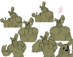  &lt;3 2023 absurd_res ambiguous_gender anon anthro barazoku between_pecs biceps biped black_nose chest_fur crush digital_media_(artwork) extreme_size_difference five_nights_at_freddy&#039;s five_nights_at_freddy&#039;s_3 fur gesture green_body green_fur grey_body grey_skin grilder123 group hi_res human lagomorph leporid male male/ambiguous mammal micro musclegut muscular muscular_anthro muscular_male nude pecs rabbit scottgames sequence size_difference sketch smile springtrap_(fnaf) teeth thumbs_up trio waving 
