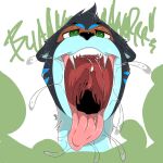  absurd_res anthro bodily_fluids burp_cloud burping burping_in_face drooling gas gullet hi_res krona999 male mammal mouth_shot mustelid musteline onomatopoeia open_mouth oral_vore pala saliva seductive smile soft_vore solo sound_effects teeth text throat tongue tongue_out true_musteline uvula vore weasel 