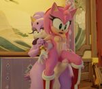  3d_(artwork) amy_rose amy_rose_the_hedgehog amyrose belly blazamy blaze_(disambiguation) blaze_the_cat blazethecat blender_(disambiguation) breasts coel3d digital_media_(artwork) domestic_cat eulipotyphlan felid feline felis female futa/female ganondork hedgehog hi_res imminent_sex intersex intersex/female mammal rotalice2 sega sonic_the_hedgehog_(series) 