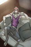  2022 alien alien_humanoid anthro clothed clothing digital_media_(artwork) hi_res humanoid linuell looking_at_viewer male mass_effect not_furry simple_background solo topwear turian 