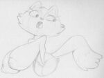  anthro areola big_breasts breasts candle_fox canid canine cheek_tuft disney eyelashes facial_tuft fangs female fox fur head_tuft huge_breasts kiff_(series) mammal monochrome nipples open_mouth sbshouseofpancakes sketch solo tail tail_tuft teeth traditional_media_(artwork) tuft 