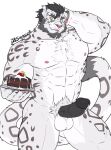  abs anthro beard black_hair black_penis blep bodily_fluids cake candy chest_tuft chocolate chocolate_cake claws cum dessert drks facial_hair facial_scar felid finger_claws food frosting fur genital_fluids genitals goatee grey_hair hair leaking_cum leopard_spots male mammal muscular muscular_anthro muscular_male nipples nude obliques pantherine pawpads pecs penis plate pubes scar snow_leopard solo spots sweat tongue tongue_out tuft white_body white_fur yuntian 