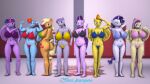  16:9 2023 3d_(artwork) 4k absurd_res anthro applejack_(mlp) barefoot big_breasts bikini bikini_bottom bikini_top breasts clothing confident confident_female digital_media_(artwork) earth_pony equid equine feet female female/female flexing fluttershy_(mlp) friendship_is_magic group group_shot hasbro hi_res horn horse lineup mammal maud_pie_(mlp) muscular my_little_pony pegasus pony rainbow_dash_(mlp) rarity_(mlp) shy signature source_filmmaker spitfire_(mlp) starlight_glimmer_(mlp) swimwear tail toni_scampers twilight_sparkle_(mlp) unicorn widescreen wings wonderbolts_(mlp) 