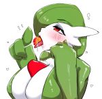  &lt;3 big_breasts blush breasts candy cleavage clothed clothing dessert female food gardevoir generation_3_pokemon hi_res huge_breasts licking lollipop menyang nintendo not_furry pokemon pokemon_(species) seductive solo tongue tongue_out white_body 