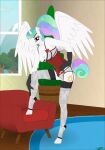  anthro breasts clothing corset equid equine fab3716 female friendship_is_magic hasbro hi_res horn legwear lingerie mammal my_little_pony princess_celestia_(mlp) solo stockings topwear winged_unicorn wings 