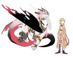  absurd_res amelia_watson clothed clothed_feral clothing dragon duo female feral feralized hi_res hololive hololive_en human mammal mori_calliope vtuber winged_dragon wolf_(wolf25920441) 