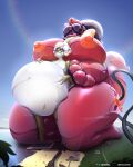  absurd_res big_breasts breasts butt elysianelly glistening hi_res huge_breasts huge_thighs inflatable inflation invalid_tag junos latex mattie_(meanmetal) pool_toy pooltoy_tf pooltoy_transformation rubber seam_(sewing) thick thick_thighs thighs transformation valve wide_hips 