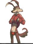  anthro bulge canid canine canis clothed clothing coyote hand_in_pocket looney_tunes male mammal mindkog pockets raised_clothing simple_background solo underwear warner_brothers white_background wile_e._coyote 