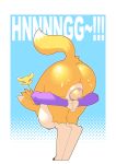  absurd_res anus bandai_namco big_breasts bodily_fluids breasts digimon digimon_(species) egg female genitals hi_res huge_breasts oviposition pr-egg-nant pregnant pregnant_female pussy raised_tail renamon simple_background solo sweat tail 