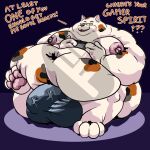  1:1 anon anthro anthro_pred attribute_theft balls_outline belly between_toes big_belly big_bulge big_butt bobtail_cat bulge butt butt_crush butt_smother calico_cat clothing controller crush detailed_bulge distracting_watermark domestic_cat dominant english_text extreme_size_difference eyewear fat_rolls feet felid feline felis foot_crush fujiyama_samoyed_(artist) game_controller gaming genital_outline glasses huge_bulge huge_butt humanoid_hands hyper hyper_belly hyper_butt japanese_bobtail kemono larger_male lazy male mammal micro morbidly_obese morbidly_obese_anthro morbidly_obese_male neck_rolls nintendo nintendo_switch nipples obese obese_anthro obese_male ordering_food overweight overweight_anthro overweight_male pawpads penis_outline pink_nipples simple_background size_difference size_expansion size_theft size_transformation smile smothering solo tekku-san(fujiyamasamoyed) text thick_thighs toes transformation trapped trapped_in_butt trapped_in_clothing trapped_in_underwear watermark weight_gain zero_pictured 