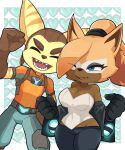 absurd_res anthro big_breasts big_ears blue_eyes breasts canid canine canis cleavage clothed clothing crossover duo eyes_closed fangs female fist gloves handwear hi_res idw_publishing jimafy lombax male male/female mammal one_eye_closed open_mouth raised_arm raised_fist ratchet ratchet_and_clank romantic romantic_couple sega sonic_the_hedgehog_(comics) sonic_the_hedgehog_(idw) sonic_the_hedgehog_(series) sony_corporation sony_interactive_entertainment stripes teeth whisper_the_wolf wolf 