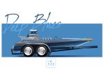  absurdres artist_name blue_background boat cole_tr2 engine from_side haow highres no_humans original shadow vehicle_focus watercraft wheel 
