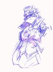  :3 anthro ascot canid canine clothing fox hat headgear headwear hi_res kzy_r9877 lifewonders live_a_hero male mammal sketch solo supervillain top_hat vulpecula 