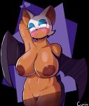  &lt;3 absurd_res anthro areola bat bat_wings big_breasts black_background blue_eyes blue_eyeshadow blush blush_lines breasts brown_areola brown_body brown_fur brown_nipples cumin eyelashes eyeshadow female fur genitals hand_behind_head hi_res huge_breasts makeup mammal membrane_(anatomy) membranous_wings navel nipples nude pouting purple_background pussy rouge_the_bat sega simple_background solo sonic_the_hedgehog_(series) thick_thighs thigh_gap white_body white_fur wide_hips wings 
