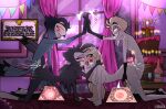  absurd_res charlie_morningstar female friendship_is_magic group h1draw hasbro hazbin_hotel hi_res male male/female my_little_pony octavia_(mlp) 