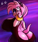  absurd_res amy_rose anthro big_breasts big_butt breasts butt eulipotyphlan female generalgodzilla goth hedgehog hi_res huge_breasts mammal open-back_dress sega solo sonic_the_hedgehog_(series) 