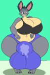  anthro big_breasts big_bulge bodily_fluids breasts bulge clothing eyewear genital_fluids goggles gynomorph hi_res huge_breasts huge_bulge huge_thighs hyper hyper_breasts hyper_bulge hyper_hips hyper_thighs inkyruler intersex leaking_precum precum precum_through_clothing seattle_tarin_(zeemid) solo thick_thighs wet wet_clothing wide_hips 