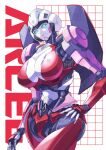  arcee autobot breasts cleavage clothed clothing cybertronian emaimperial female hasbro humanoid lips looking_at_viewer machine metal metallic_body not_furry robot solo takara_tomy transformers wide_hips 