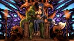  2023 3d_(artwork) absurd_res anthro bikini bikini_top blue_body blue_fur bottomwear canid canine clothing curvy_figure digital_media_(artwork) duo female fox fur general_scales green_body green_eyes green_scales hand_on_butt hand_on_pregnant_belly hi_res hook_hand interspecies interspecies_pregnancy krystal larger_male lizard_(petruz) loincloth loincloth_only lolla4567 male male/female mammal muscular muscular_anthro muscular_male nintendo on_lap petruz_(copyright) pregnant pregnant_female red_eyes reptile scales scalie sharpclaw_(star_fox) sitting_on_another sitting_on_lap size_difference smaller_female star_fox swimwear voluptuous voluptuous_female white_body white_fur 