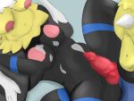  absurd_res anthro artdumpofeeeee bodily_fluids braixen breasts cum cum_on_breasts eeveelution facesitting female female/female female_penetrated generation_2_pokemon generation_4_pokemon generation_6_pokemon genital_fluids group group_sex hi_res knot lucario male male/female nintendo penetration pokemon pokemon_(species) sex sitting_on_another threesome umbreon 