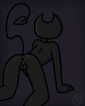  bendy_and_the_ink_machine bendy_the_dancing_demon cclover humanoid male male/male solo spade_tail tail 