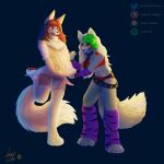  absurd_res andy_234 canid canine canis comission fox hi_res invalid_tag mammal paws roxanne_wolf simple_background wolf 