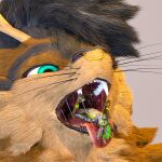  1:1 3d_(artwork) absurd_res anthro antlers bodily_fluids canid canine deer digital_media_(artwork) dragon drooling duo duo_focus facial_piercing fox fur group hair hi_res horn hybrid kiwidox macro male male/male mammal micro micro_in_mouth micro_on_macro nose_piercing nose_ring open_mouth oral_vore piercing ring_piercing saliva saliva_on_tongue saliva_string simple_background size_difference slime swallowing teeth teeth_showing tongue tongue_out uvula vore whiskers willing_prey 