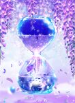  animal fish flower highres hourglass logo makoron117117 no_humans original scenery water water_drop whale wisteria 