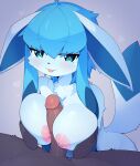  absurd_res anthro areola big_breasts big_penis blep blush breast_play breasts devil-vox digital_media_(artwork) disembodied_hand duo eeveelution erection female female_anthro female_focus generation_4_pokemon genitals glaceon hand_on_breast hi_res humanoid_genitalia humanoid_penis kemono male male/female mostly_offscreen_character nintendo nipples penis pink_areola pink_nipples pokemon pokemon_(species) sex simple_background solo_focus thick_thighs titfuck tongue tongue_out 