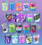  absurdres artist_name can commentary english_commentary english_text gradient_background highres lgbt_pride no_humans original soda_can sparkle tagme toripng 