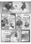  &lt;3 2023 absurd_res anthro anthro_on_anthro anus backsack balls biceps blake_(thepurp) bottomless bow_tie butt canid canine canis clothed clothing comic dialogue domestic_dog duo english_text erection finn_(thepurp) foreskin genitals greyscale hi_res humanoid_genitalia humanoid_penis imminent_sex lagomorph leporid male male/male mammal monochrome muscular muscular_male navel pecs penis perineum pocket_square presenting presenting_anus rabbit speech_bubble spread_butt spreading text thepurp topwear vest 