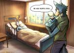  absurd_res anthro baby beastars bed bodily_fluids canid canine canis claws colored daww domestic_rabbit dwarf_rabbit english_text fan_character father_(lore) father_and_child_(lore) father_and_son_(lore) female furniture group haru_(beastars) hi_res hospital hospital_bed hybrid lagomorph lee_(greatlizardwizard) legoshi&#039;s_chimera_(beastars) legoshi_(beastars) leporid long_ears male mammal mother_(lore) mother_and_child_(lore) mother_and_son_(lore) newborn oryctolagus parent_(lore) parent_and_child_(lore) parent_and_son_(lore) rabbit smile son_(lore) speech_bubble sunny_frostwolf tail tears text trio window wolf young 