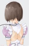  1girl absurdres android faceless faceless_female ghost_in_the_shell highres looking_back maid maid_headdress mechanical_parts medium_hair rasen_manga robot_girl solo subdermal_port 