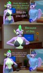  3d_(artwork) absurd_res anthro anthrofied big_breasts bra breasts clothed clothing comic crossgender dialogue digital_media_(artwork) dragon duo equid equine feathers female friendship_is_magic ftm_crossgender hasbro hi_res horn male mammal my_little_pony nipples papadragon69 purple_body purple_feathers scalie spike_(mlp) topless twilight_sparkle_(mlp) underwear undressing winged_unicorn wings 