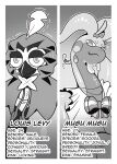  absurd_res anthro character_name clothing comic decidueye duo female feral generation_6_pokemon generation_7_pokemon goodra hi_res louis_(decidueye) male male/female mugu_(goodra) nintendo pokemon pokemon_(species) rozalid you_only_live_once 