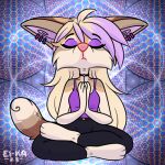  1:1 2023 anthro breasts canid canine clothed clothing digital_media_(artwork) ear_piercing ear_ring ei-ka feet female fingers fox low_res mammal piercing ring_piercing sitting solo toes 