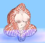  anthro big_breasts breasts curvy_figure doctordj female genitals hi_res nipples non-mammal_breasts non-mammal_nipples partially_submerged pussy red_body red_scales reptile scales scalie sea_turtle shell sitting_in_water slightly_chubby solo turtle voluptuous water 