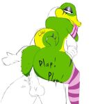  ahegao ambiguous_gender anal anal_penetration anon anthro butt duo gecko gex_(series) gex_the_gecko girly humanoid jaldart lizard looking_pleasured male male/male penetration reptile scalie 