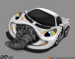  car living_car living_machine living_vehicle looking_at_viewer machine not_furry open_mouth orcaxdragon simple_background solo tongue vehicle white_background 