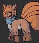  aetherouranos blush blush_lines canid canine female feral generation_1_pokemon mammal nintendo open_mouth pawpads pokemon pokemon_(species) pokemon_mystery_dungeon pyre_(vulpix) scarf smile solo trans_(lore) trans_woman_(lore) vulpix 