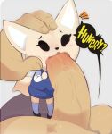  aggressive_retsuko anthro bottomwear brown_body brown_fur canid canine clothing dialogue duo fellatio female fennec fenneko footwear fox frown_eyebrows fur gosgoz hand_on_head hi_res human male male/female mammal ninoeros office_lady oral penile penis_in_mouth sanrio sex shirt shoes simple_background size_difference skirt socks speech_bubble tail topwear 