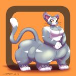  absurd_res female generation_4_pokemon hi_res mac-daddy nintendo pokemon pokemon_(species) pokemon_taur purugly taur 