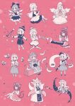  6+girls alice_margatroid animal_ears black_hairband black_ribbon black_skirt black_vest blonde_hair bloomers blue_bow blue_dress blue_hair blue_headwear blue_kimono blue_skirt blue_vest bow brown_hair capelet cat_ears cat_tail chen cirno closed_eyes closed_mouth collared_shirt cup dress earrings fairy fairy_wings food fork fox_ears fox_tail frilled_kimono frills gap_(touhou) green_headwear green_skirt green_vest hair_bow hair_ribbon hairband hat hat_ribbon highres hitodama holding holding_food ice ice_wings instrument japanese_clothes jewelry juliet_sleeves katana keyboard_(instrument) kimono knife konpaku_youmu konpaku_youmu_(ghost) letty_whiterock lily_white long_hair long_sleeves lunasa_prismriver lyrica_prismriver merlin_prismriver mob_cap mozukuzu_(manukedori) multiple_girls multiple_tails one_eye_closed open_mouth pancake perfect_cherry_blossom pink_hair puffy_short_sleeves puffy_sleeves red_dress red_hairband red_headwear red_ribbon red_skirt red_vest ribbon saigyouji_yuyuko shanghai_doll shaved_ice sheath sheathed shirt short_hair short_sleeves siblings single_earring sisters skirt smile socks sword tabard tail touhou triangular_headpiece trumpet twitter_username two_tails underwear vest violin weapon white_bloomers white_capelet white_dress white_hair white_headwear white_shirt white_skirt white_socks white_vest wide_sleeves wings yakumo_ran yakumo_yukari yunomi 