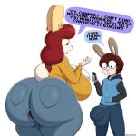  2023 absurd_res age_difference anthro big_breasts big_bulge big_butt big_penis breasts bulge butt connor_harrington duo english_text female genitals hi_res huge_breasts huge_bulge huge_butt huge_penis huge_thighs hyper hyper_butt hyper_genitalia hyper_penis lagomorph larger_female leporid male male/female mammal mature_female mother_(lore) mother_and_child_(lore) mother_and_son_(lore) object_between_cheeks older_female parent_(lore) parent_and_child_(lore) parent_and_son_(lore) penis rabbit regina_harrington size_difference smaller_male son_(lore) speech_bubble talking_to_another text thick_thighs ultrastax younger_male 
