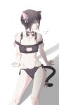  absurdres akigure1 animal_ears cat_ears cat_tail flat_chest fruits_basket hair_ribbon highres meow_nyang revealing_clothes ribbon sexy_or_cute? souma_akito tail 